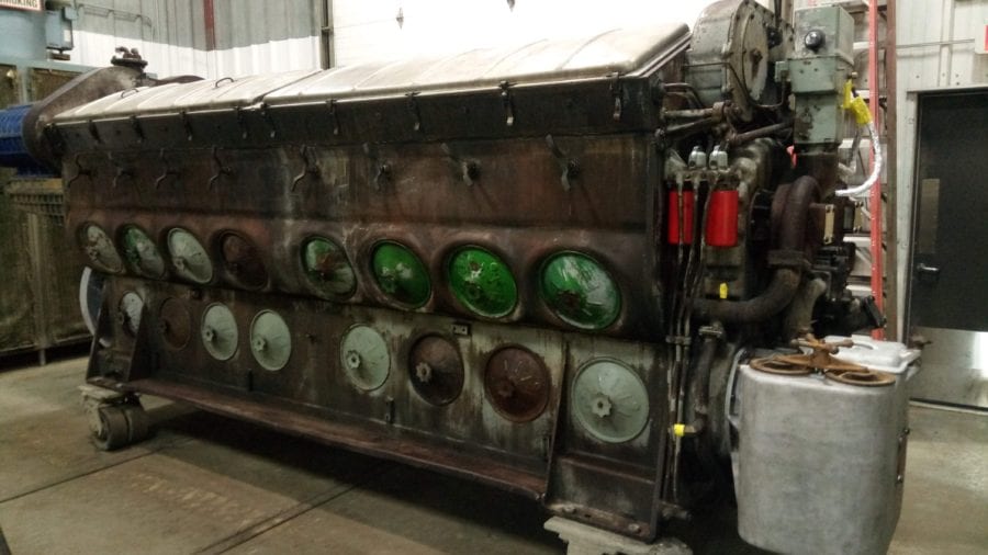 Illinois EMD engine remanufacturing before